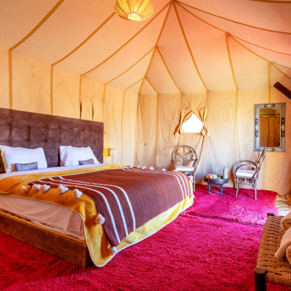 double tent in Luxury Camp Erg Chegaga