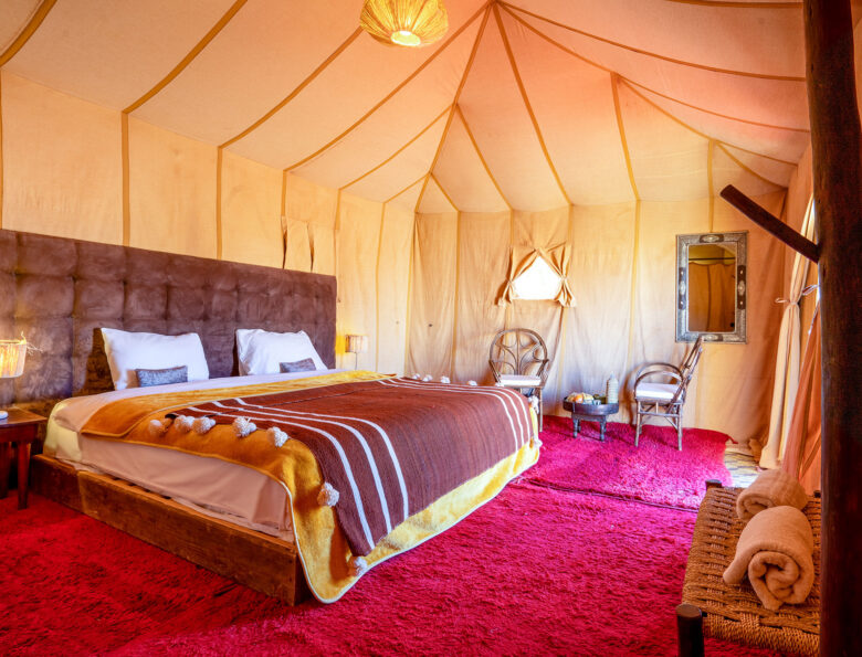 double tent in Luxury Camp Erg Chegaga