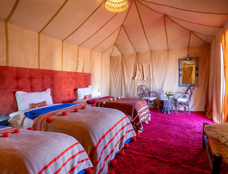 Triple Tent in Luxury Desert Camp